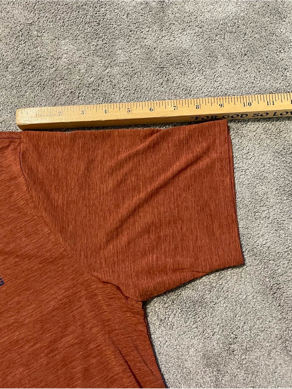 Patagonia Short Sleeve Trail Tee in Rust Orange - Picture 9 of 14